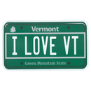 Large Flex Magnet - I LOVE VT License Plate - Magnets - by Sticker Cabana