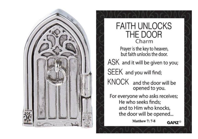 Faith Unlocks The Door Charm