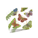 Jeweled Butterflies (Pearl) - Cocktail Napkin
