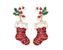 Stockings with Candy Canes Earrings