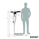 Small Bald Eagle Balance Rocker Garden Stake