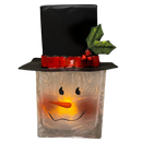 Snowman Tealight Candle Holder