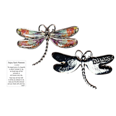Dragonfly Inspriational Pocket Charm -
