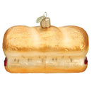 Meatball Sandwich  Glass Ornament