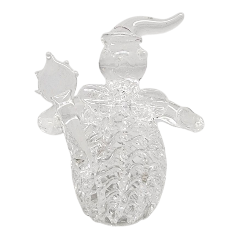 Spunglass Snowman Figurine