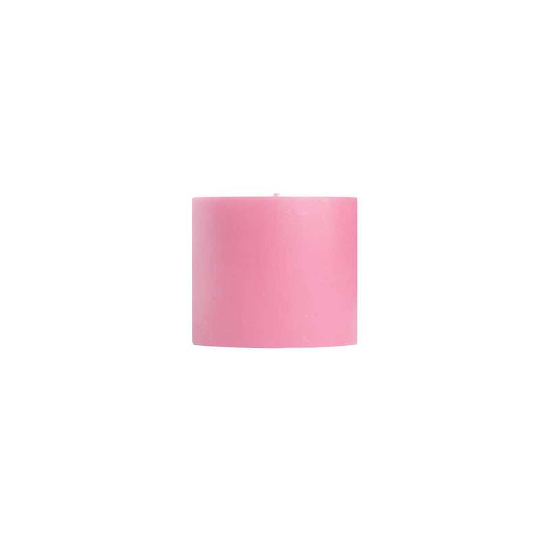 Mole Hollow Unscented Pillar Candle (Tea Rose) - - The Country Christmas Loft