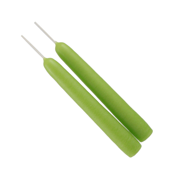 Mole Hollow Taper Pair (Lime Green) - - The Country Christmas Loft