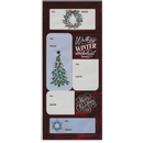 Foil Peel and Stick Gift tags - Burgundy Classics