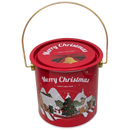 Gift Tin with Handle and Lid - Village Scene