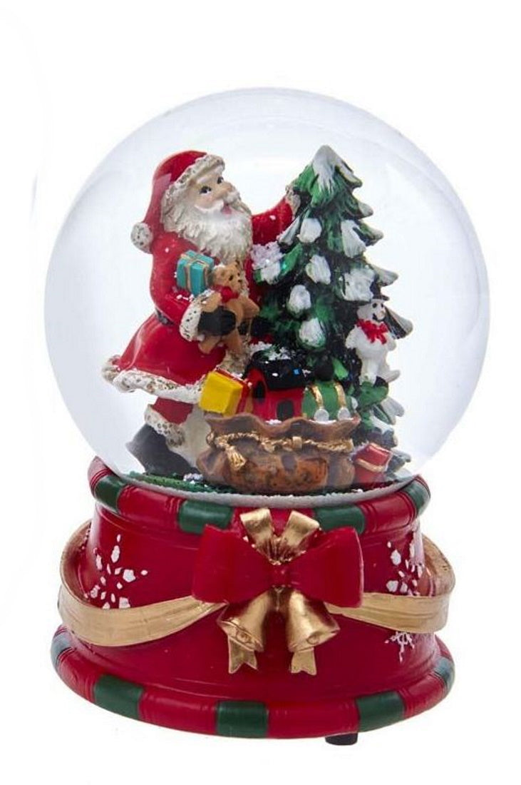 100MM Musical Santa Water Globe - - The Country Christmas Loft