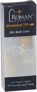 USB 50 LED (16 foot) Multifunction Starry Lights - Multicolor