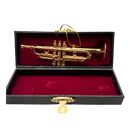 Brass Trumpet Ornament In A Case