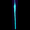 Glass Glow In The Dark Glittered Icicle Ornament -