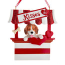 Dog Kisses - Kissing Booth Ornament -  Beagle
