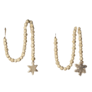 Rustic Wooden Bead Garland -