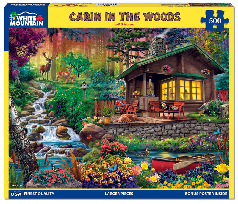 Cabin In the Woods - 500 Piece Jigsaw Puzzle