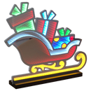 Infinity Lighted Holiday Sleigh – 28" with Wood Base