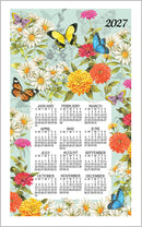 2027 Linen Calendar Towel - Butterfly Garden - Calendars - by Kay Dee Design