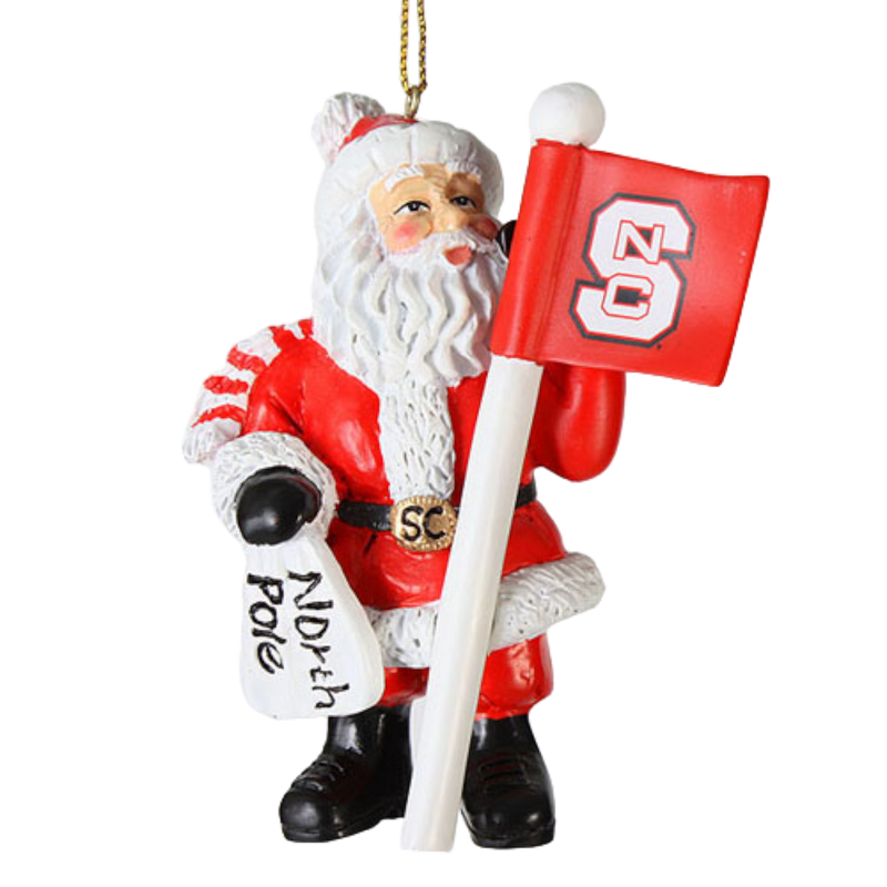 NC State Santa Claus Ornament
