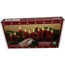 4 Inch LED Clip on Candle - 10 piece Set - Red