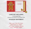 Premium Christmas Card - Merry & Bright Gingerbread Man