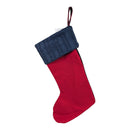 Red & Navy Buffalo Check Holiday Stocking
