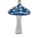 Egyptian Blown Glass Ornament - Mushroom - Blue