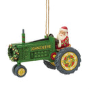 Santa in John Deere Tractor Ornament - Christmas >> Ornaments >> Santa Claus - by Jim Shore
