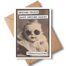 Baby Shower Card - Awesome People Make Awesome Babies