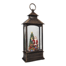 Lighted Spinning Waterglobe Lantern - Santa Delivering Gifts