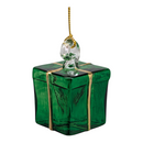 Blown Glass Present Ornament - Green - Christmas >> Ornaments >> Egyptian Glass - by Egyptian Museum - view 2