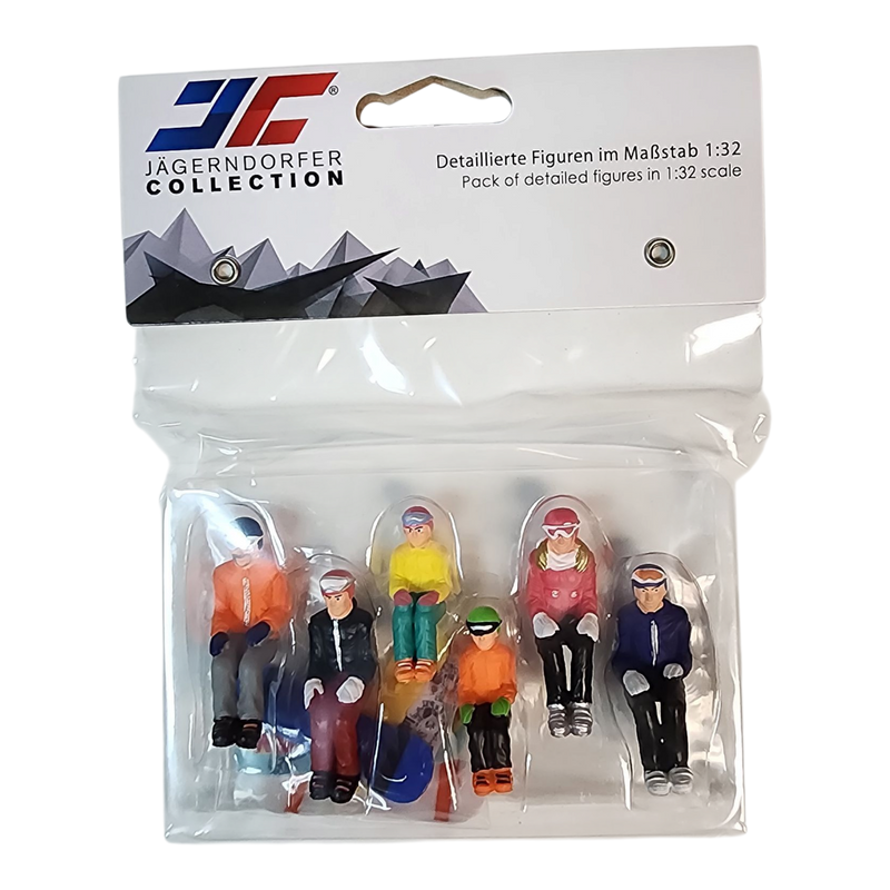 6 Piece Snowboarders - Seated