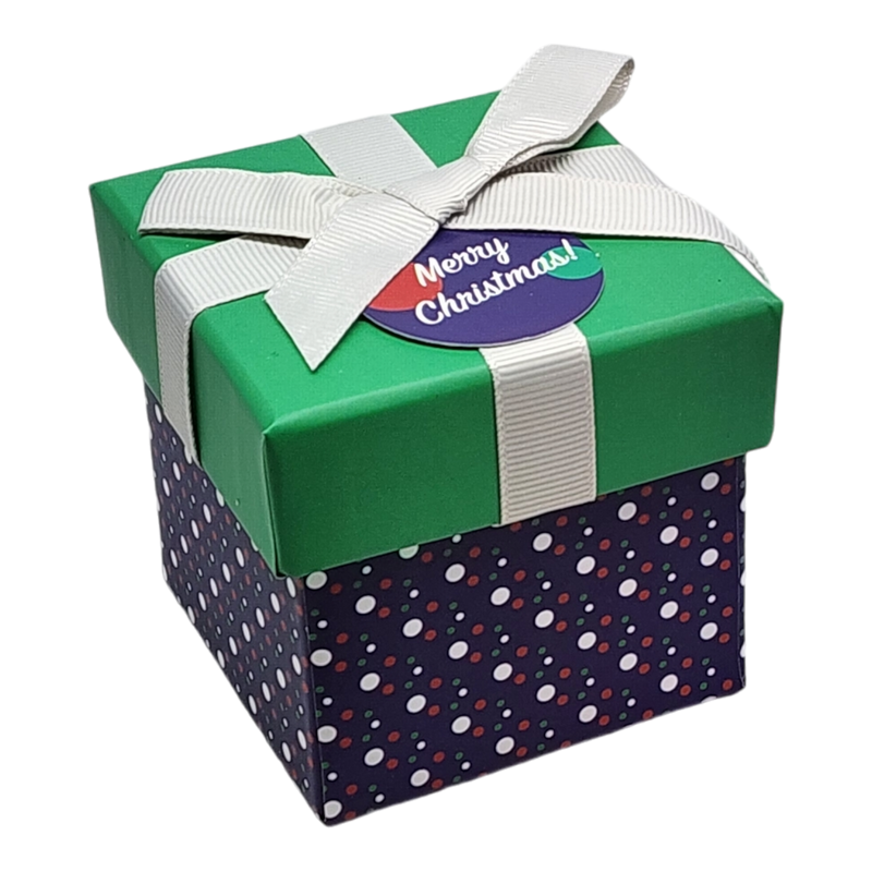 Gift Box Cube for Gift Cards - 3" x 3" - Dots