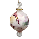 Inside Painted Globe Ornament - Soft Pink Highlights