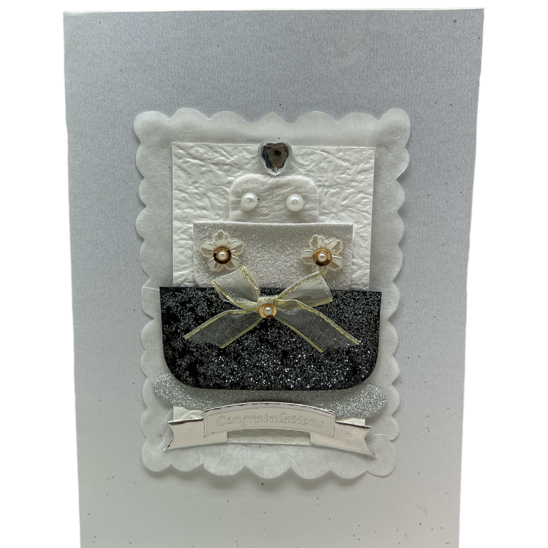 Handmade Embellished Card Collection - Wedding Day Wedding Cake