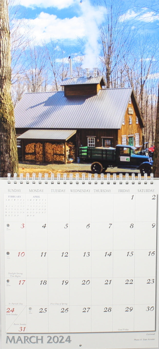 2024 Green Mountain Wall Calendar - The Country Christmas Loft