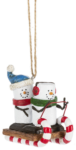 S'mores on Toboggan Ornament - The Country Christmas Loft