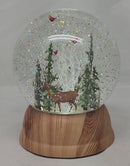 Lighted Spinning Waterglobe - Forest Scene