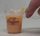 Liquid-Filled Glass Iced Coffee Ornament