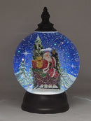 Lighted Spinning Water Globe - Santa in his Sleigh