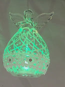 Jewels and Lace Angel with Snow LED