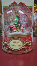 Lighted Musical Globe with Moving Scene - Santa