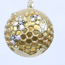 Bee Blessed Round Glass Ornament
