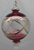 Crimson Grandeur Red Ball with Gold Elegance