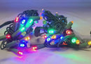 50-Light 5mm Multi-Color Twinkle LED Green Wire Light Set