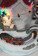 Lighted Musical Holiday Snowman with Moving Train