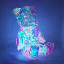 Lighted Holographic Bear in a Gift Box - 7 Inch