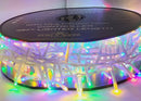 600-Light Multicolor LED White Wire Rice Light Garland