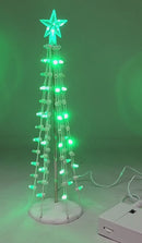 Lighted Silhouette Tree - Green - 9 Inch