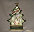 Battery Operated Water Snowman Tree with Santa Sleigh